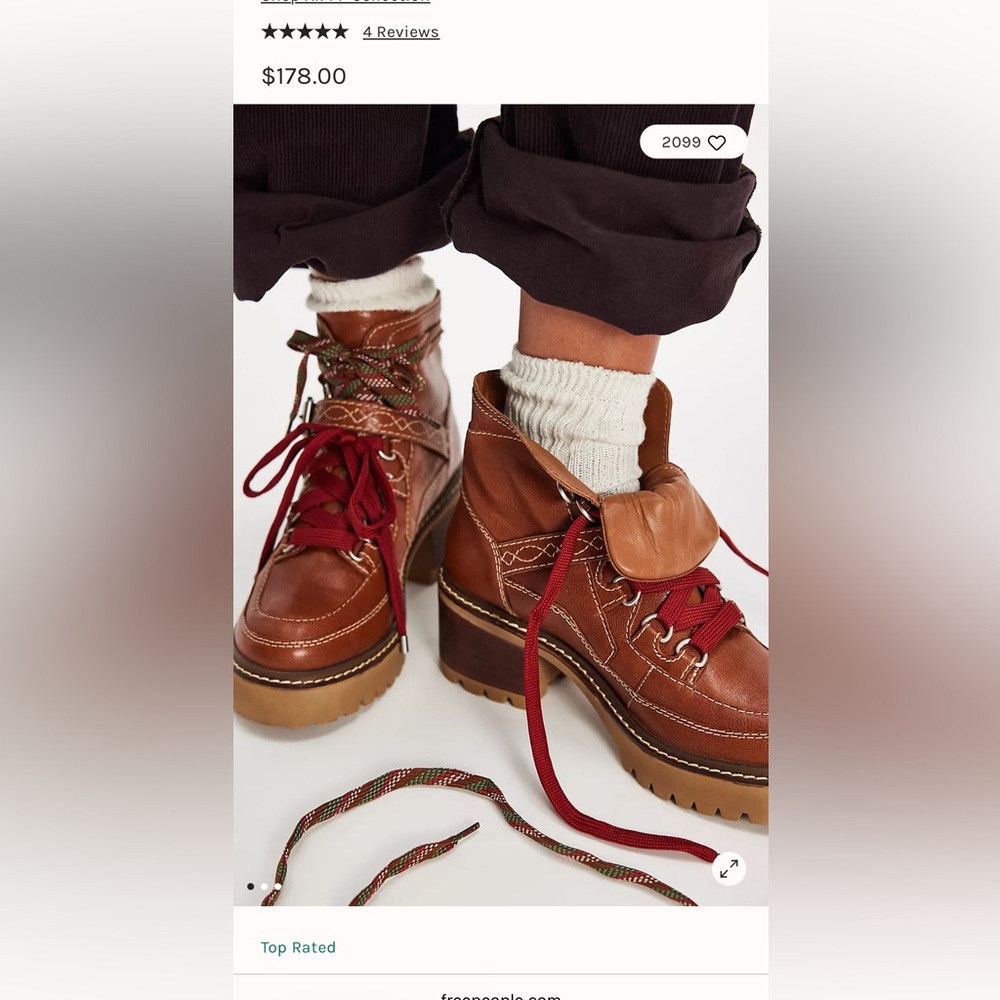 Free People Jasper hiker ankle boots